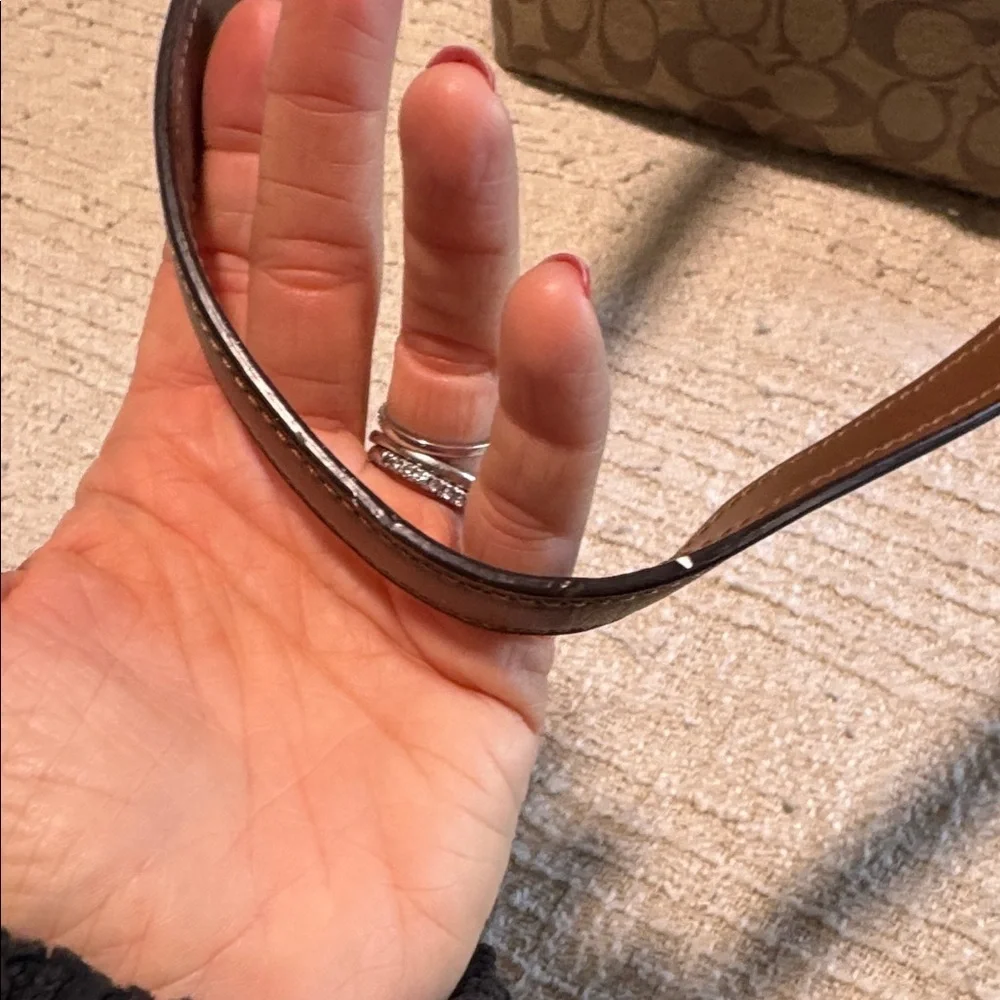 Coach Tan and Brown Signature Tote